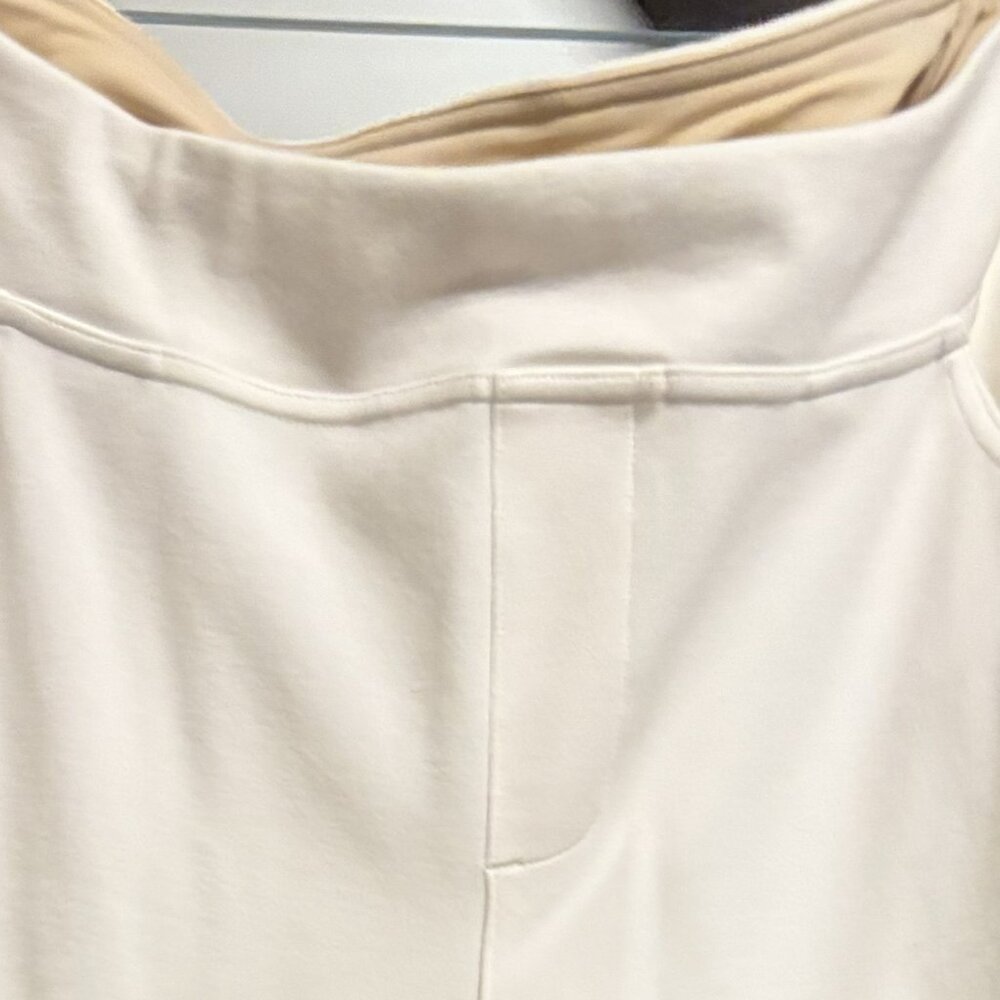 Kim Gravel Ponte Knit Hollywood Waist Petite Baby Bootcut Pants-Sz 20WP-Ivory